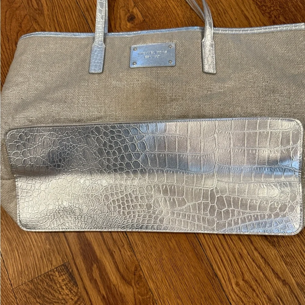 Michael Kors‎ Metallic Cotton Large Tote